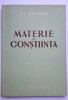 Materie si constiinta - F.I. Hashacih, 1953
