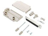 Conector D-Sub HD 62 pini mamă lipire pe cablu gold flash 11,5mm