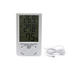 Termometru Digital cu Ceas TA298, Interior/Exterior, Alarma, Calendar, Umiditate, Afisaj LCD