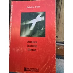 Analiza textului literar - Gabriela Duda