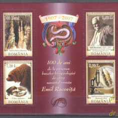 ROMANIA 2007 LP 1753 a -100 de ani de la Bazele Biospeologiei Emil Racovita MNH