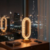 Lampa de masa - aur - temperatura reglabila a culorii, luminozitate - baterie - USB