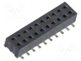 Conector şiruri pini mamă 20 PIN 1,27mm aurit SMT SAMTEC