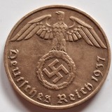 Germania Nazista 1 reichspfennig 1937/D Munchen bronz