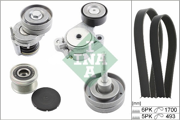 INA 529 0519 20 Set curea transmisie cu caneluri