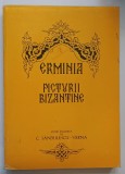 ERMINIA PICTURII BIZANTINE DUPA VERSIUNEA LUI DIONISIE DIN FURNA , editie ingrijita de C. SANDULESCU - VERNA , 1979 , * PREZINTA HALOURI DE APA