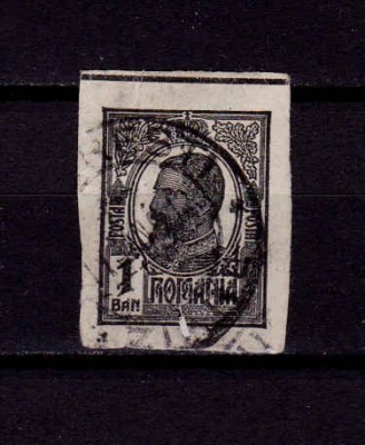 RO 1909 &amp;quot;Carol I - tipografiate &amp;quot;, marca fixa benzi pentru ziare stampilat foto