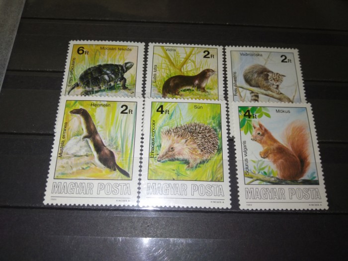 TIMBRE UNGARIA ANIMALE 1986