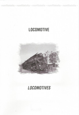 |Romania, LP 1912a/2011, Locomotive, carton filatelic foto