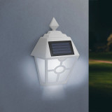 Lampa solara LED - alb, alb rece - 14 x 6,2 x 19 cm, Oem