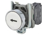 Comutator de Apăsare 22mm NO Alb &Oslash;22mm