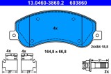 ATE 13.0460-3860.2 set placute frana,frana disc