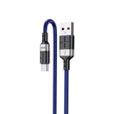 Cumpara ieftin Cablu transfer date si incarcare Kaku KSC-696 USB-A - USB-C 18W 2.4A 1.2m, Albastru