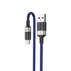 Cablu transfer date si incarcare Kaku KSC-696 USB-A - USB-C 18W 2.4A 1.2m, Albastru