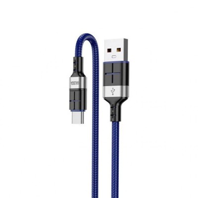 Cablu transfer date si incarcare Kaku KSC-696 USB-A - USB-C 18W 2.4A 1.2m, Albastru foto