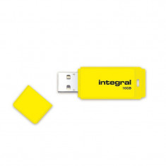 Memorie USB Integral Neon 16GB USB 2.0 Yellow foto