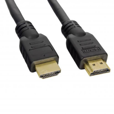 Cablu HDMI cu ethernet tata - tata aurit 20m WELL foto