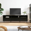 Comoda TV, negru, 150x30x44,5 cm, lemn prelucrat GartenMobel Dekor, vidaXL