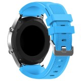 Curea silicon compatibila Samsung Gear S3, telescoape Quick Release, 22mm, Albastru