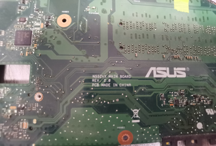 Placa de baza defecta Asus N552V, N552 ----- A187