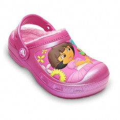 Sabo?i Copii casual Crocs Dora Lollipops &amp;amp; Flowers Lined foto