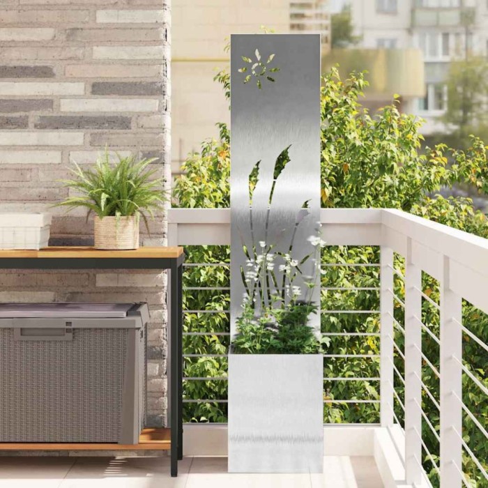 vidaXL Ecran de intimitate pentru grădină Argintiu 32 x 140 cm