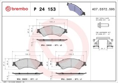 BREMBO P 24 153 PRIME LINE set placute frana,frana disc