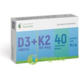 Vitamina D3 4000U.I + K2 150mcg 40cpr