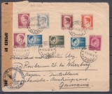 ROMANIA 1945 REGELE MIHAI I UZUALE HARTIE GRI/PLIC CIRCULAT ROMANIA GERMANIA CENZURA CIVILA
