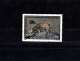 M1 TX9 5 - 2001 - Animale preistorice - 1994 - supratipar &quot;reptile&quot;, Fauna, Nestampilat