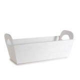 Cumpara ieftin Cos lemn alb 31,5 x 12 x 8,5 H