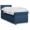 vidaXL Pat box spring cu saltea, albastru, 90x200 cm, textil 3285784