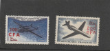 Reunion 1961 - Transporturi,Aviatie,,supratipar CFA.,dant., MNH,Mi.418-419, Nestampilat