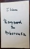 TEOFIL LIANU: RAPSOD IN ARBOROASA (ultim volum antum/Campulung Moldovenesc 1995)