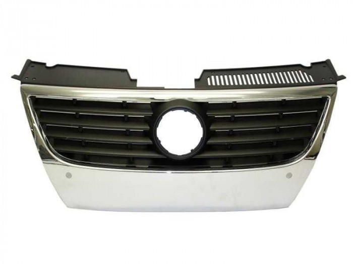 Grila radiator cu gauri pt senzori VW Passat B6 an 2005-2010,este noua