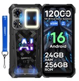 Cumpara ieftin Telefon Mobil LAGENIO Rhino 1 Pro, Negru, 4G, eSIM , 6.9 HD+ 120Hz, 32GB RAM (8GB + 24GB Extensibili), 256GB ROM, 64MP, Android 16, Unisoc T7250 , NFC