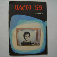Pliant prezentare televizor Dacia E59-662-2