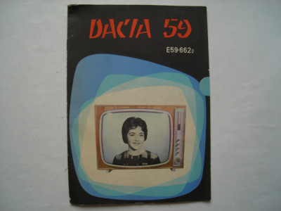 Pliant prezentare televizor Dacia E59-662-2 foto