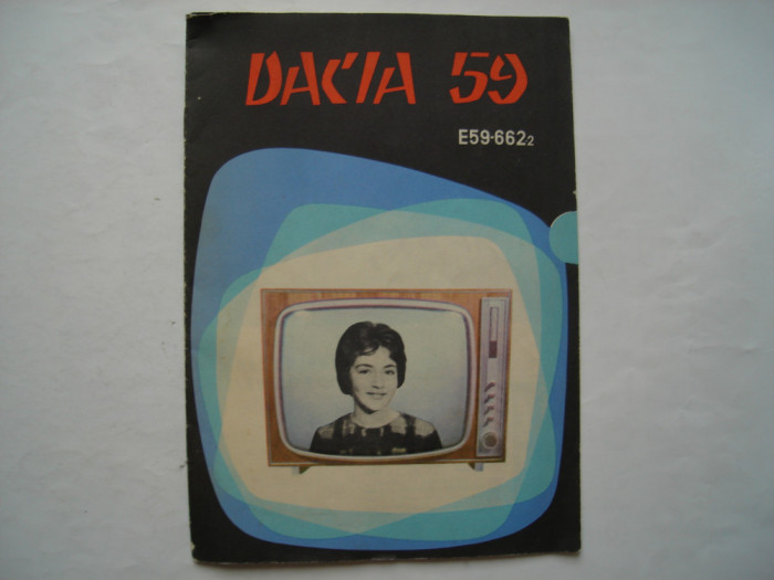 Pliant prezentare televizor Dacia E59-662-2