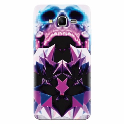Husa silicon pentru Samsung Grand Prime, Abstract Framed Skull foto