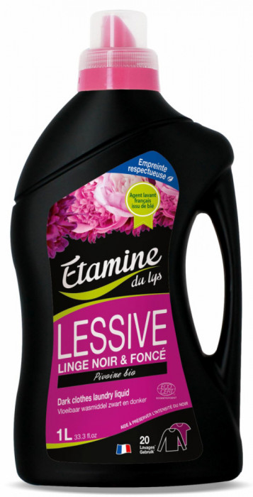 Detergent BIO rufe negre, parfum bujor Etamine