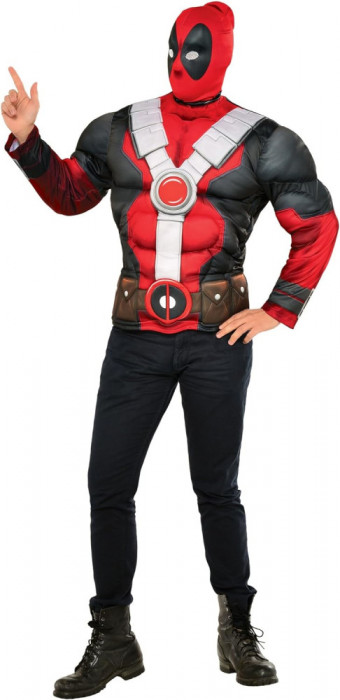 Costume Rubie&#039;s Costum pentru bărbați Deadpool Muscle Chest Top Standard