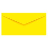 Plic color DL GPV, galben, 80g/mp, 110x220mm, gumat, set 25 buc