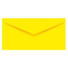 Plic color DL GPV, galben, 80g/mp, 110x220mm, gumat, set 25 buc