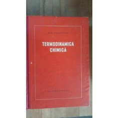 Termodinamica chimica- M.H.Karapetiant