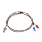 Termocuplu Tip K M6x1, 0-400&deg;C, Sonda Temperatura, Cablu Fibra Sticla 1m/2m
