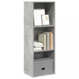 VidaXL Bibliotecă, gri beton, 40x30x114 cm, lemn prelucrat 857870