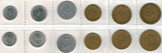 Algeria 1964 - Set 6 monede (1,2,5,10,20,50 santimat) foto
