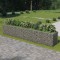 vidaXL Strat &icirc;nălțat gabion, 540 x 90 x 100 cm, oțel galvanizat 143554