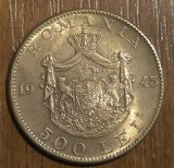 500 lei 1945, Mihai I, Rom&acirc;nia